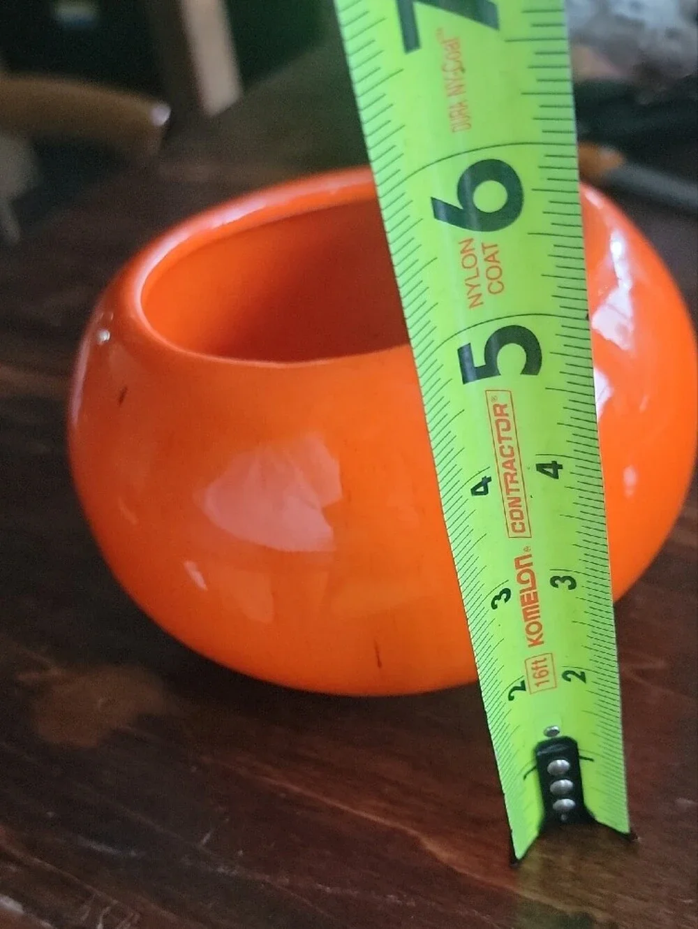 Bright Orange Glass Accent Bowl - Home Accents